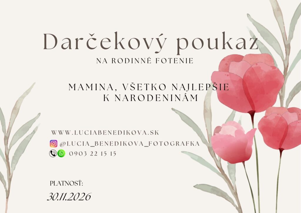 darcekova poukazka na fotenie